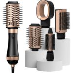 Airstorr Hyundaı HC-092 5'i 1 Arada Döner Sıcak Hava Fırçası Seti 1000W 3 Hız Sabit Sıcaklıkta Saç Bakımı