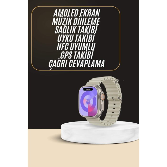 Brf Uyku ve Sağlık Takibi Yapabilen Gps Uyumlu Plastik Kordonlu Akıllı Saat - Görsel 2