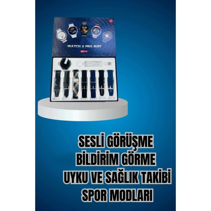 Brf Ucuz Kaliteli Yeni Nesil 7 Kordonlu Akıllı Saat ve Kablosuz Bluetooth Kulaklık Anc Özelliği - Görsel 4