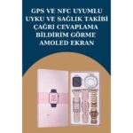 Brf Kadınlar Için 3 Kordonlu Akıllı Saat ve Dijital Göstergeli Powerbankli Bluetooth Kulaklık Dok - Görsel 4