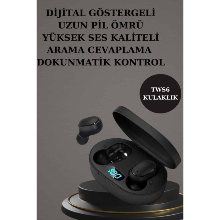 Brf Nabız Ölçer Hediye Bileklikli Akıllı Saat ve Dijital Göstergeli Bluetooth Kulaklık Çoklu Şa - Görsel 2