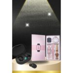 Brf Nabız Ölçer Hediye Bileklikli Akıllı Saat ve Dijital Göstergeli Bluetooth Kulaklık Çoklu Şa - Görsel 4