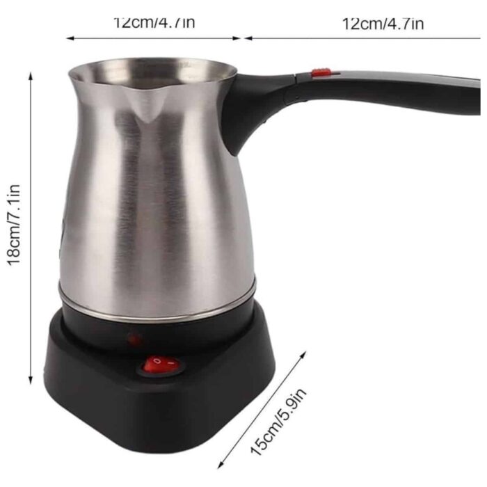 Cenk Xstore Çelik Kahve Makinesi Cezve 800 Watt Paslanmaz Çelik Türk Kahvesi Makinesi - Görsel 5