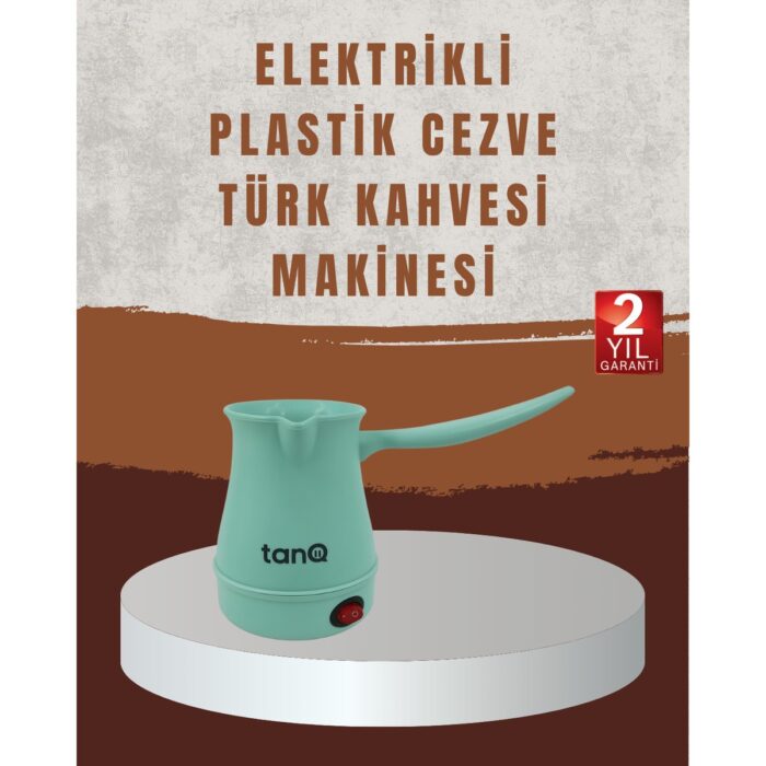 110001232279792.jpg Tekno Ucuz Işıklı Açma Kapama Anahtarlı Elektrikli Kahve Cezvesi - Görsel 1