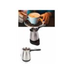 Tekno Ucuz Yeni Nesil Türk Kahve Makinesi Cezvesi Siyah Gri Kablolu Pratik - Görsel 3