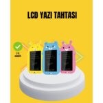 Tekno Ucuz Tek Tuşla Silinebilir LCD Yazı Tableti | Çocuklar Için Eğitim Tableti