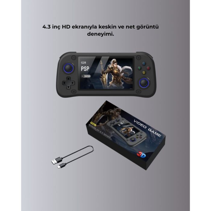 AyrStore 4.3” Hd Ekranlı El Konsolu 64GB Hafıza Kartı ve 10000 Yüklü Oyun - Görsel 5