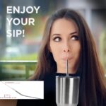 AyrStore Çelik Pipet Paslanmaz Çelik Metal Meşrubat Pipeti ve Pipet Temizleme Fırçası Seti 5 Parça