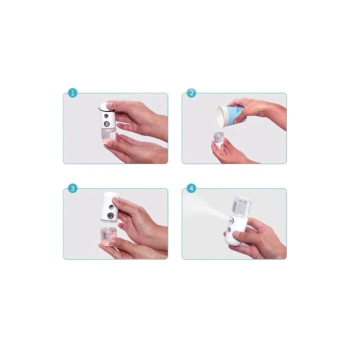 AyrStore Şarjlı Mini Yüz Nemlendirici Dezenfektan Cihazı Mist Sprayer - Görsel 4