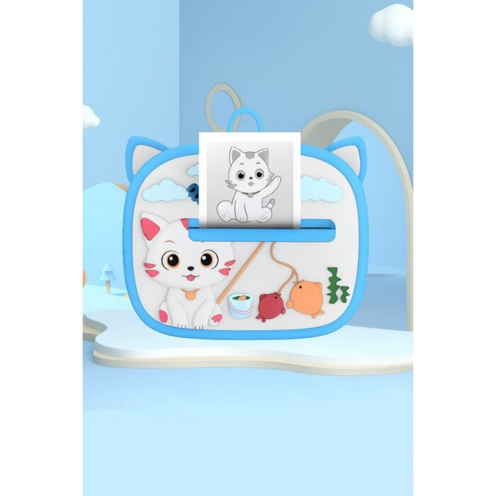 110001234328556.jpg AteşTech Kedi Temalı Anında Baskılı Çocuk Kamerası Print Kamera | Çift Kamera, 2,0″ Ekran, Silikon Kılıf - Görsel 1