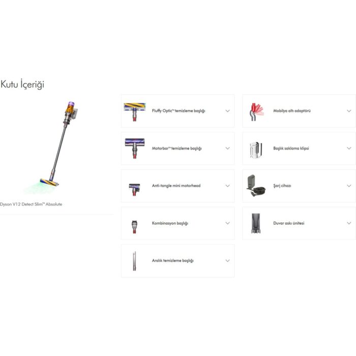 Dyson V12 Detect Slim™ Absolute Kablosuz Süpürge - Görsel 2