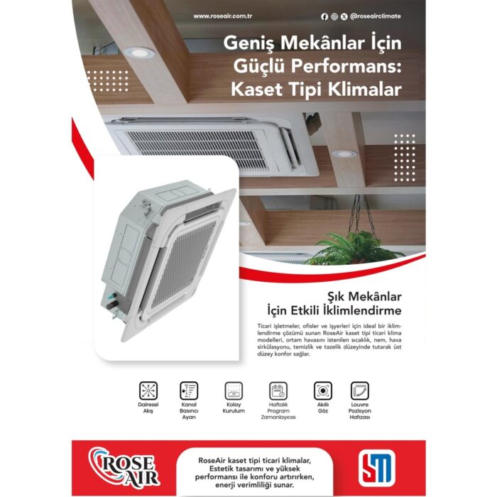Rose Air Kaset Tipi Klima (220V) - Görsel 3