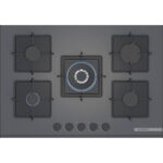 Bosch Gri 3 Lü Ankastre Set 433 ( HUA717BN0T - PNQ7B9P30O - DWK66PJ70T  ) 75CM Wok Bek Ocak - Buhar Destekli - Pişirme Matı ile - Görsel 3