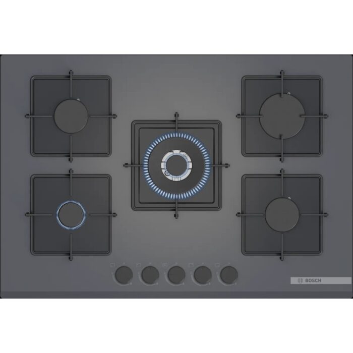 Bosch Gri 3 Lü Ankastre Set 441 ( HJG852YN0T - PNQ7B9P30O - DWK66PJ70T  ) 75CM Wok Bek Ocak - 3D Fry Hava ile Kızartma - Pişirme Matı ile - Görsel 3