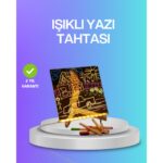 Machnera Çocuklar ve Yetişkinler Için USB LED Işıklı Çizim Panosu