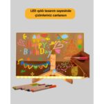 Machnera Çocuklar ve Yetişkinler Için USB LED Işıklı Çizim Panosu - Görsel 3
