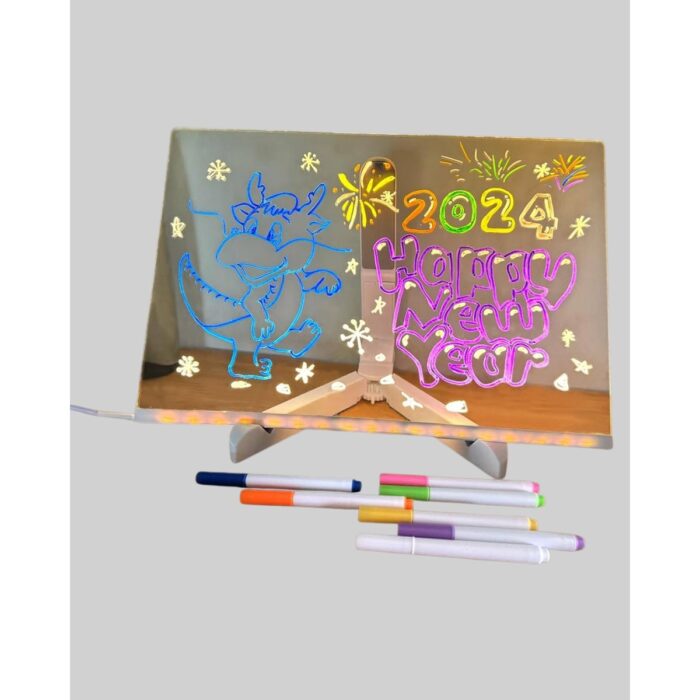 Machnera Çocuklar ve Yetişkinler Için USB LED Işıklı Çizim Panosu - Görsel 4