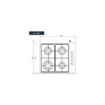 Kumtel KO-420/430 F Inox 4 Gözü Gazlı Setüstü Ocak Doğalgaz - Görsel 4