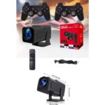 Poebgo Family's Projektör Siyah Android Taşınabilir Sinema Projeksiyon Wifi Destekli En Güncel Sürüm Akıllı - Görsel 4