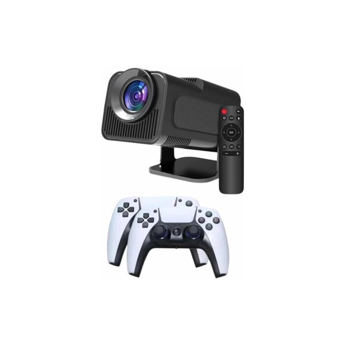 Poebgo Family's Çift Kollu Game Box Projeksiyon Cihazı Kumandalı Android Tv Dahili Hoparlör - Görsel 3