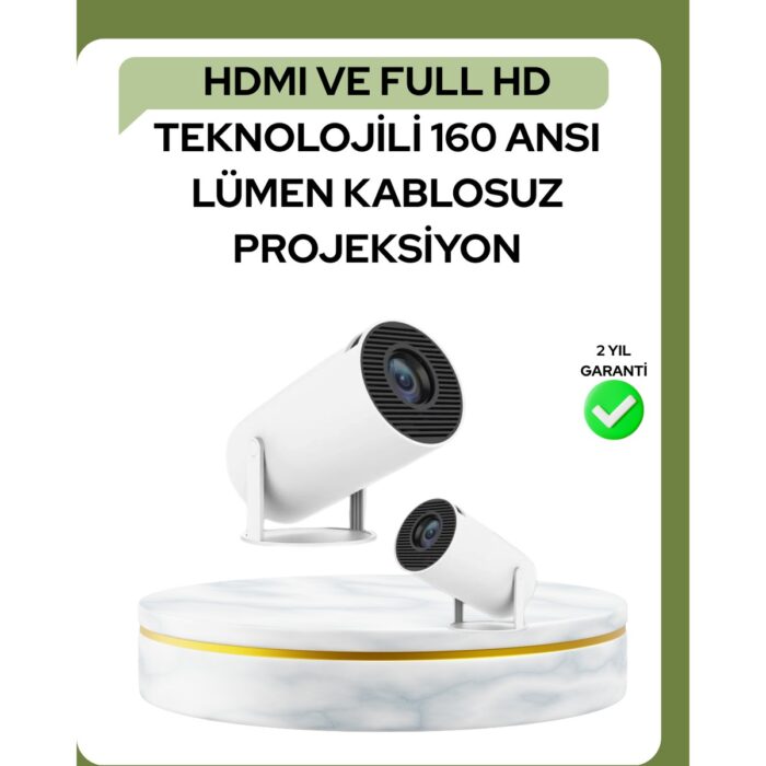 Poebgo Family's Ultra Pro Full Hd ve 4K Destekli 130 Inç Projeksiyon Cihazı - Görsel 1