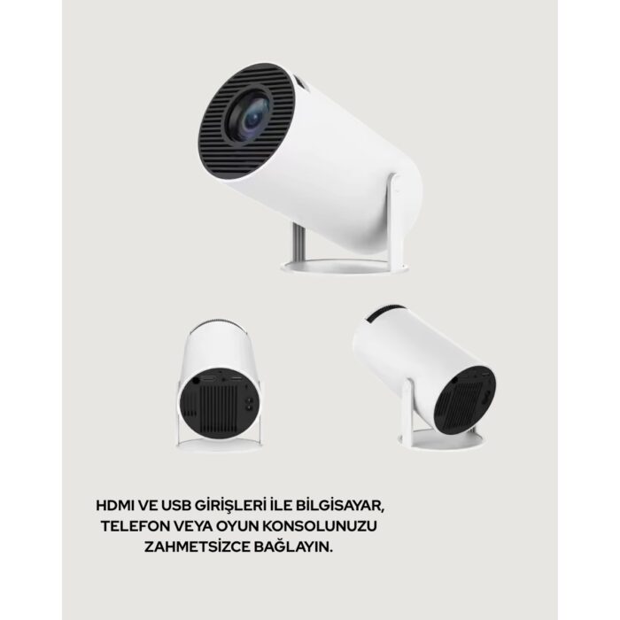 Poebgo Family's Ultra Pro Full Hd ve 4K Destekli 130 Inç Projeksiyon Cihazı - Görsel 3