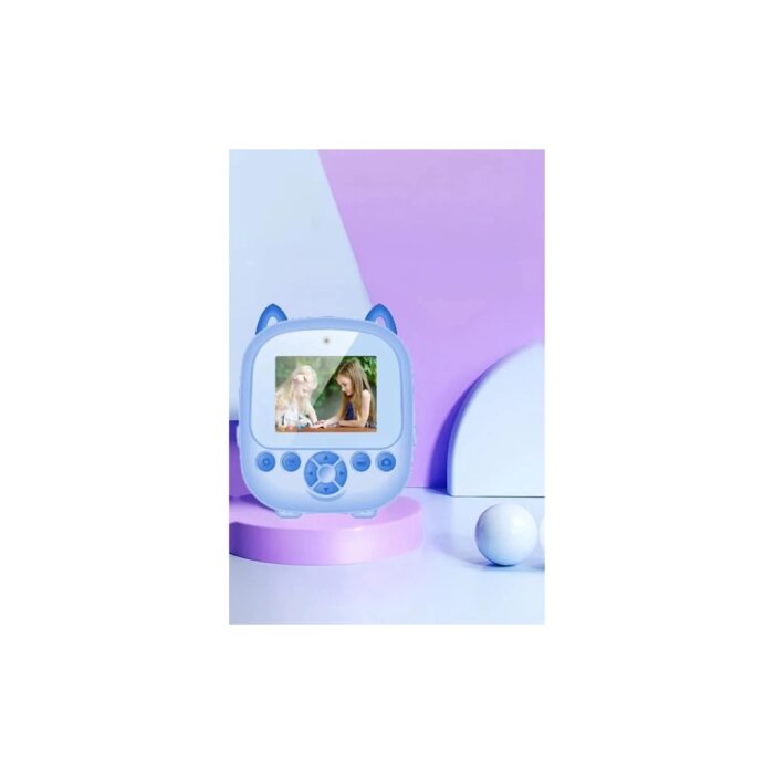 Getittir Dijital Video Fotoğraf App Destekli Çocuk Kamerası Termal Resim Kağıt Baskılı Yazıcı Mavi - Lisinya - Görsel 2