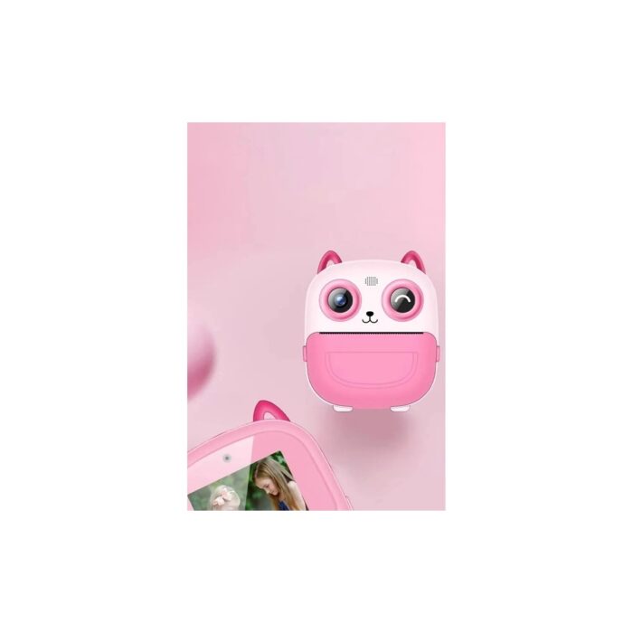 Getittir Dijital Video Fotoğraf App Destekli Çocuk Kamerası Termal Resim Kağıt Baskılı Yazıcı Mavi - Lisinya - Görsel 4