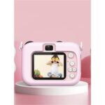 Getittir Mini 1080P Hd Çocuk Kamera Dijital Fotoğraf Makinesi 2.0 Inç Ekran 5 Adet Oyun Pembe - Lisinya - Görsel 2
