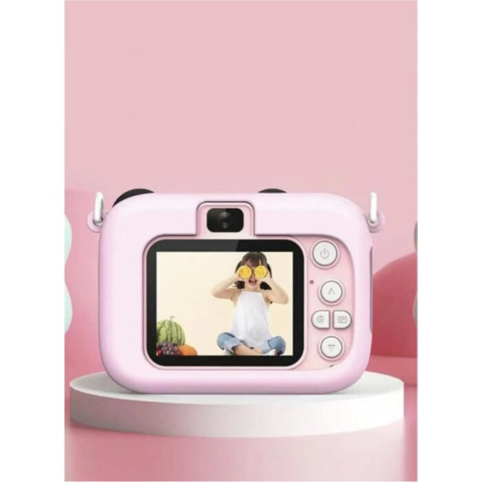 Getittir Mini 1080P Hd Çocuk Kamera Dijital Fotoğraf Makinesi 2.0 Inç Ekran 5 Adet Oyun Pembe - Lisinya - Görsel 2