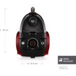 Karaca Vantuz High Force Kırmızı Toz Torbasız Elektrikli Süpürge - Görsel 2