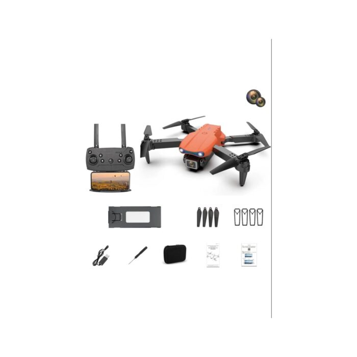 Zelia Wear 100 Mt. Engel Kaçınma Wifi 2 Kamera Hd Katlanabilir Drone - Görsel 3