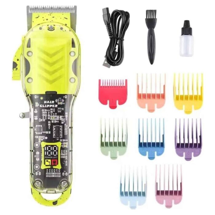 Brf Renkli Profesyonel Tıraş Makinesi USB Şarjlı Saç Kesme Makinesi - Görsel 4