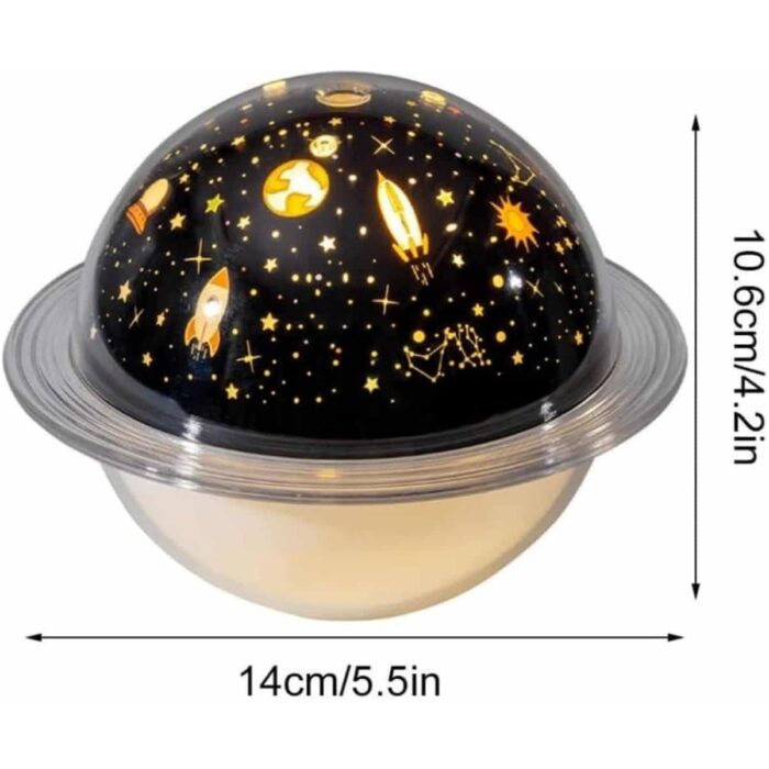 AyrStore Aromaterapi Hava Nemlendirici Gece Lambası Uzay Model Satürn Oda Kokusu - Görsel 4