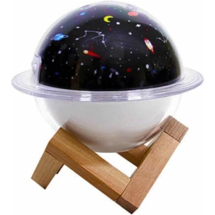 AyrStore Aromaterapi Hava Nemlendirici Gece Lambası Uzay Model Satürn Oda Kokusu - Görsel 5