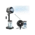 Shark Flexbreeze Promist Taşınabilir Buharlı Fan – Iç ve Dış Mekan Uyumlu, Siyah