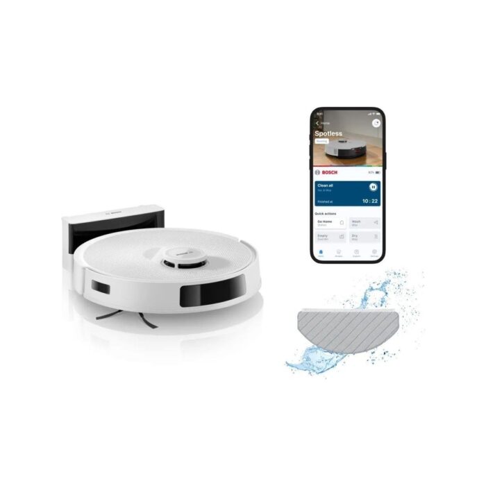 Bosch BCRC1W Akıllı Robot Süpürge Beyaz - Görsel 1