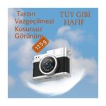Qasul Vintage Mini Dijital Fotgraf Makinesi 1080P 0.96 Inç Ekranlı LED Işıkl - Görsel 2