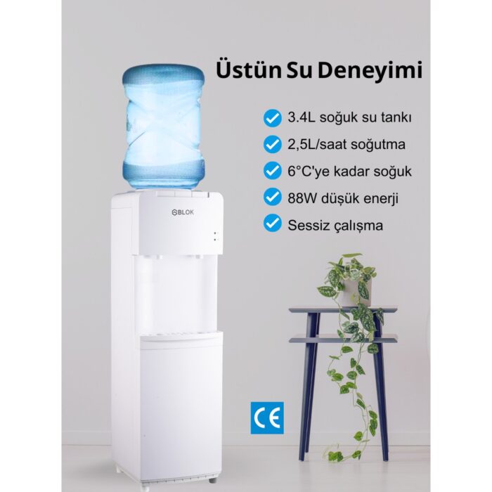 GBLOK 1119BW Soğuk Su Sebili Beyaz - Görsel 2