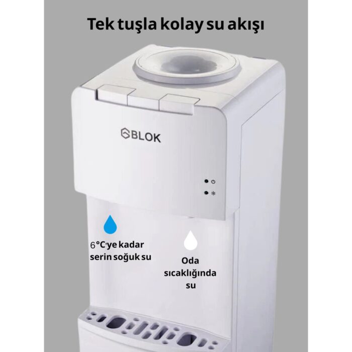 GBLOK 1119BW Soğuk Su Sebili Beyaz - Görsel 3