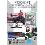 Apphirex TCW99 Ryzen 7 5700X 32GB 1tb M.2 SSD RX9060XT 16GB 27'' 300HZ Sıvı Soğutmalı Beyaz Masaüstü Oyuncu Bilgisayarı Hazır Sistem