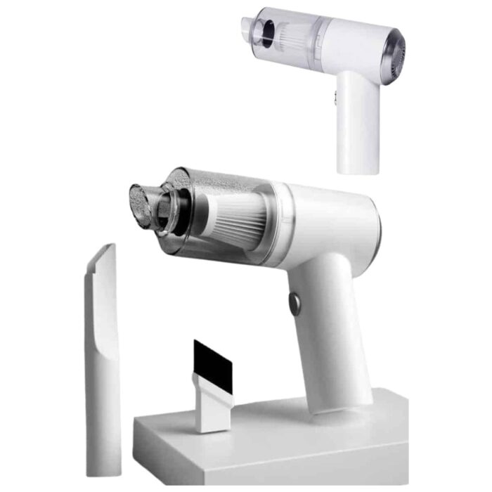 AyrStore Vakumlu Süpürge Şarjlı Elektrikli Mini Taşınabilir Uzun Ömürlü Hazneli - Görsel 3