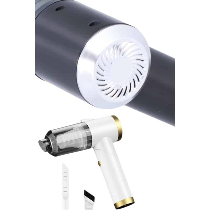 AyrStore Vakumlu Süpürge Şarjlı Elektrikli Mini Taşınabilir Uzun Ömürlü Hazneli - Görsel 5