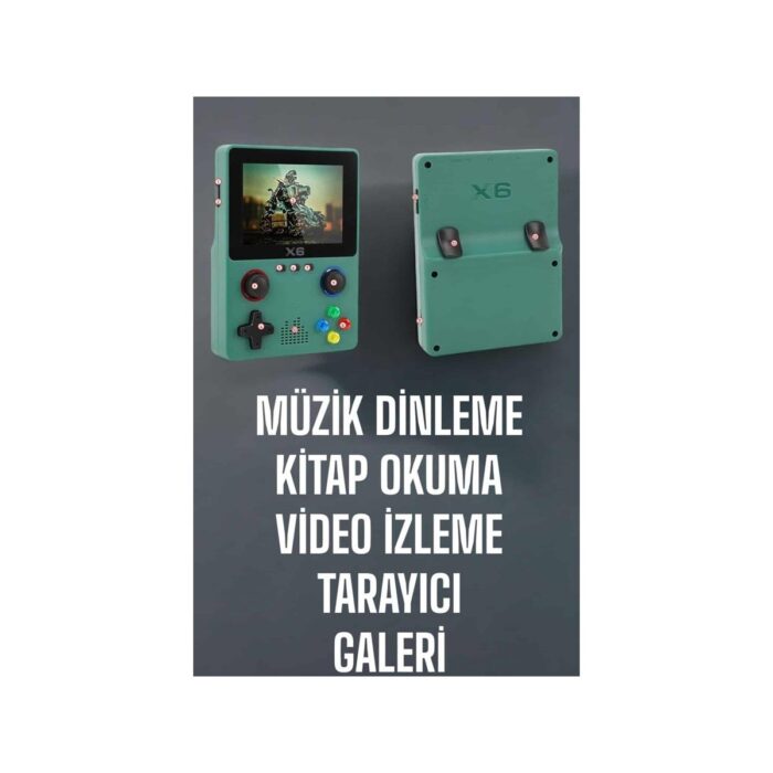 AyrStore 3.5 Inç Ekran 1000 Oyunlu Oyun Konsolu El Atarisi Miüzik Dinleme ve Kitap Okuma - Görsel 3