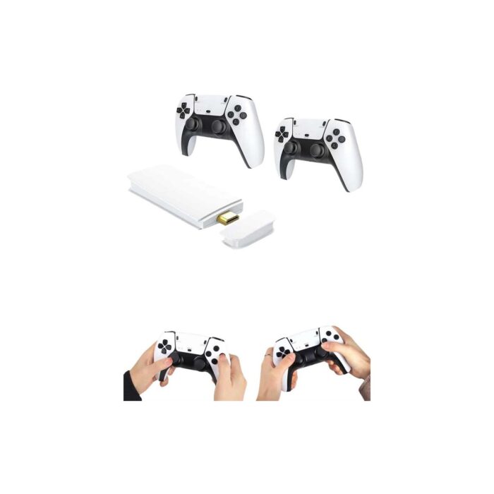 AyrStore 4K Hd Görüntü Kaliteli Retro Game Stick 20000 Oyunlu Çift Kollu Beyaz Game Stick - Görsel 1