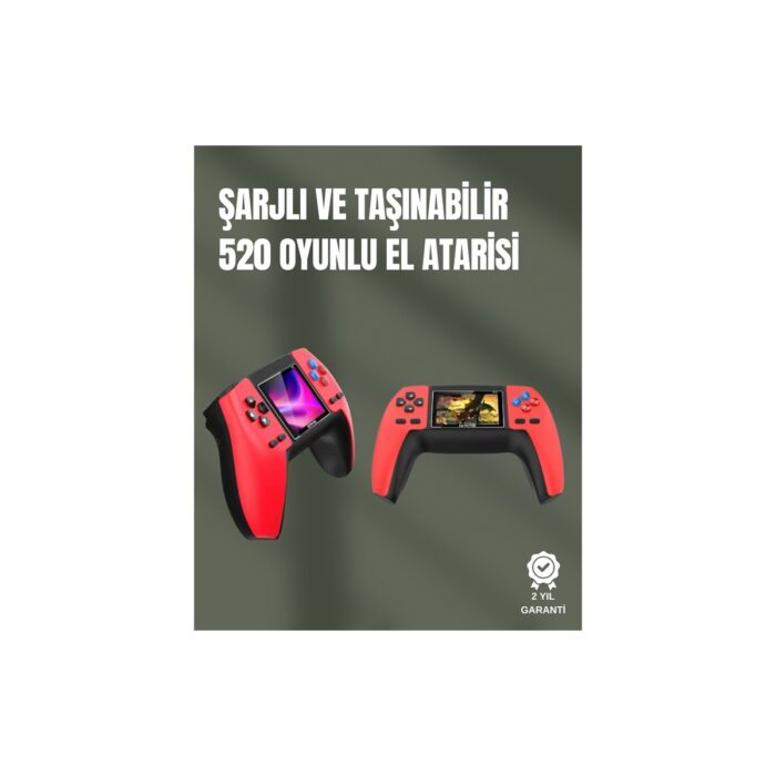 110001238273816.jpg AyrStore P5 Gamepad Retro Konsol – Nostaljik Oyun Deneyimi, 520 Klasik Oyun Seçeneği - Görsel 1