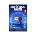 AyrStore Vakumlu Süpürge Şarjlı Elektrikli Mini Taşınabilir Uzun Ömürlü Hazneli - Görsel 2