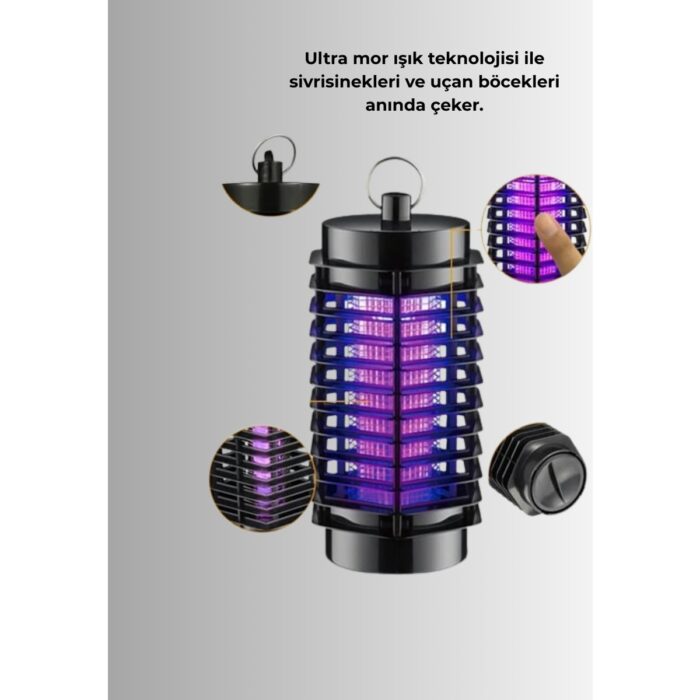 AyrStore Elektrikli Uv Işıklı Sivrisinek ve Böcek Öldürücü – Sessiz ve Güvenli Tuzak - Görsel 4