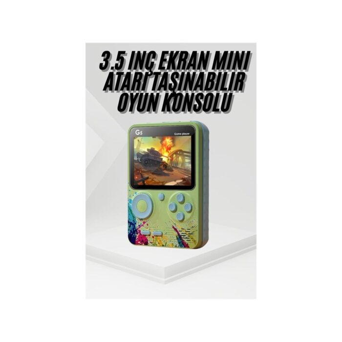 AyrStore Game Box Oyun Konsolu 500 Retro Oyunlu Mini Taşınabilir 3 Inç - Görsel 2