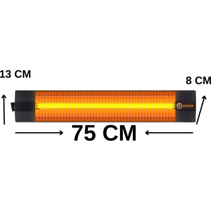 Sunstar Infrared Iç Mekan Isıtıcı Elektirikli Soba 2500W - Görsel 2